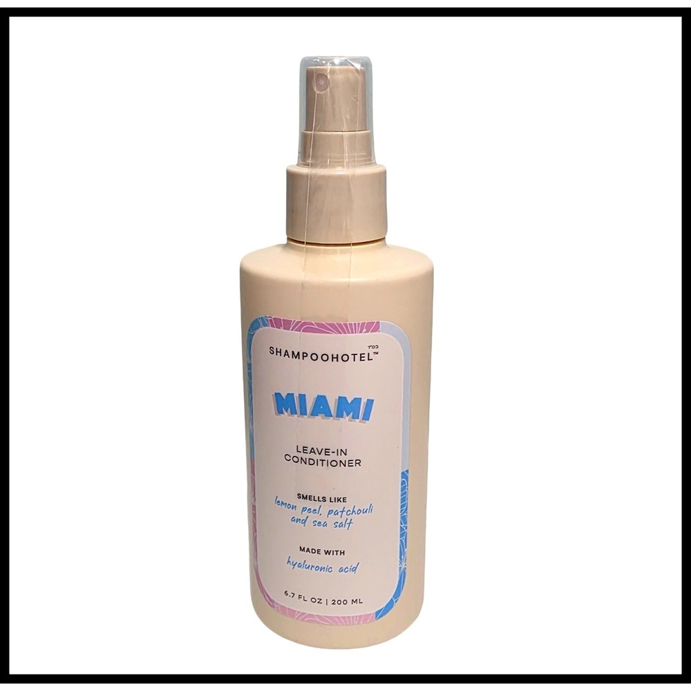 ShampooHotel Miami Leave-In Conditioner 6.7oz Hyaluronic Acid Lemon Sea Salt NEW